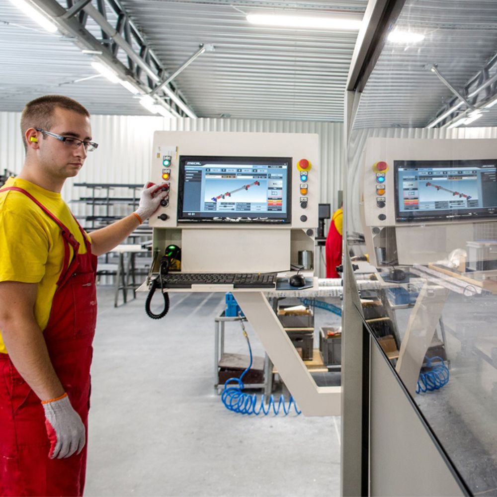 DAKO's window manufacturing line