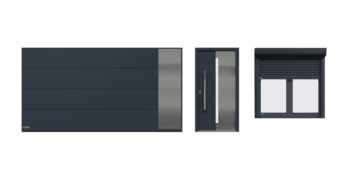 Eunika, variante acciaio - linea Harmony, Dako