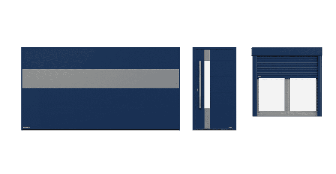 Nila, variante Grigio/Blu - linea Harmony, Dako