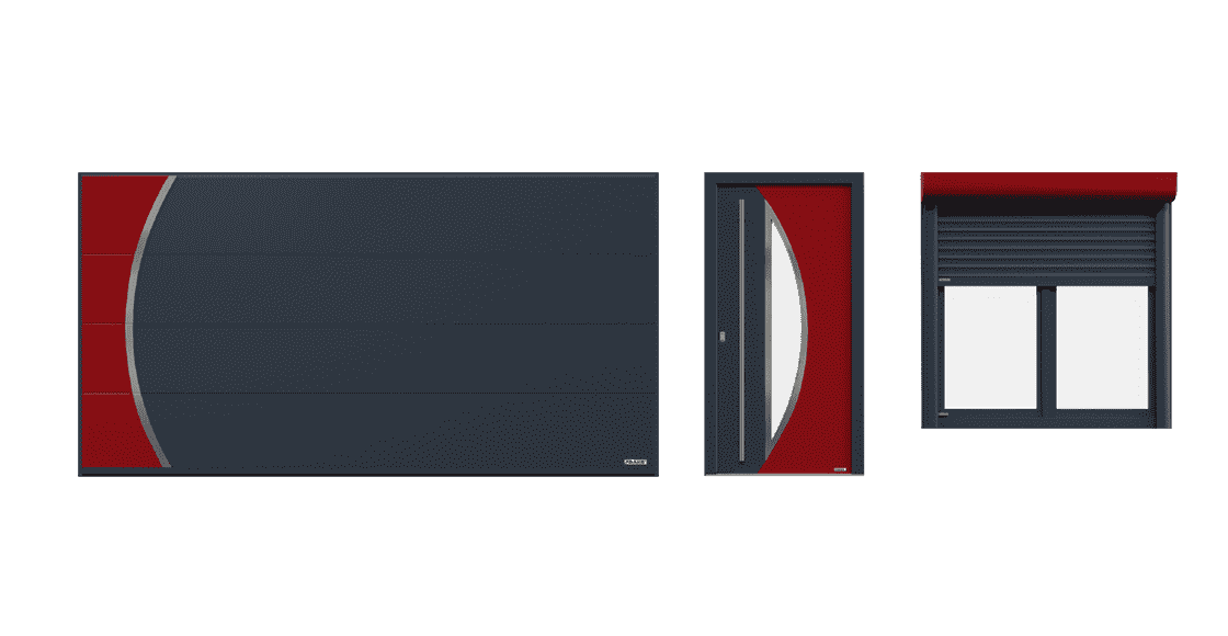 Lilla, variante Rosso/nero - linea Harmony, Dako