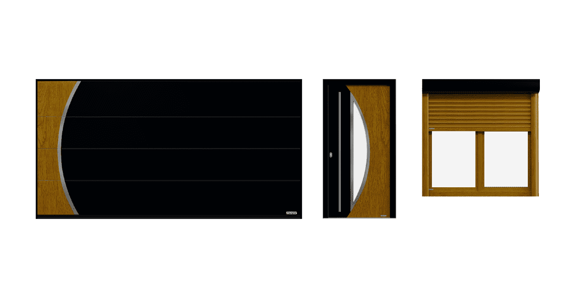 Lilla, variante Nero/legno - linea Harmony, Dako