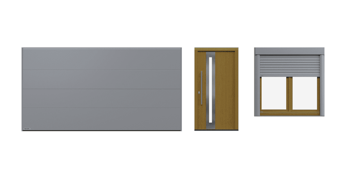 Niceta, variante Grigio/legno chiaro - linea Harmony, Dako