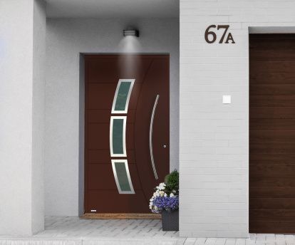 Drzwi nakładkowo aluminiowe DAKO