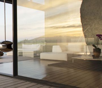 Porte finestre scorrevoli DA-Skyline con telaio nascosto - Dako