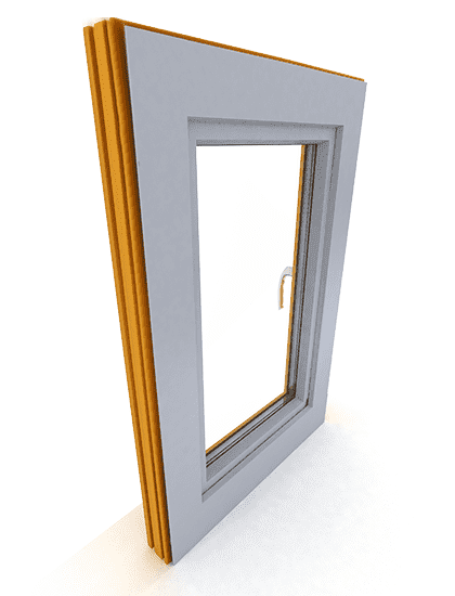 Finestre in legno e alluminio DDF-68 AL