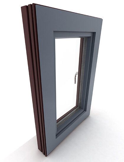 Finestre in legno e alluminio DDF-95 AL