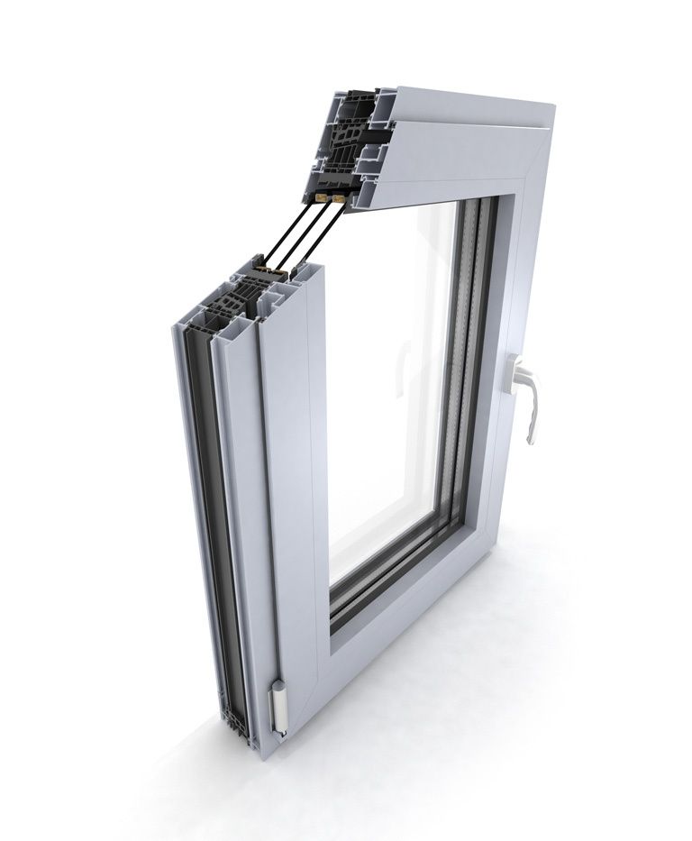 Aluminium windows: DA-77 range
