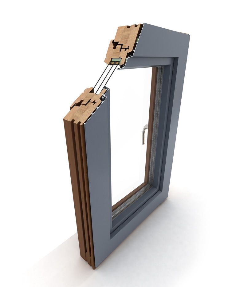 aluclad window structure