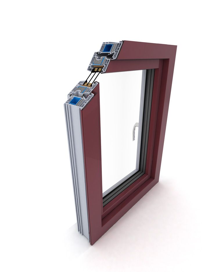 PVC-aluminium windows: DPQ-82 thermoSecure AL range