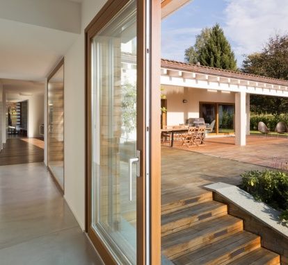 Okna drewniane z meranti