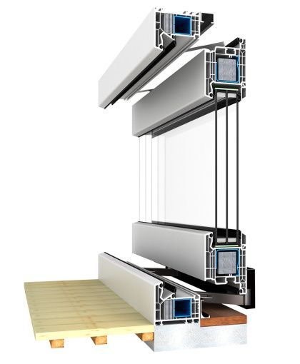 Drzwi tarasowe HKS wykonane z PVC