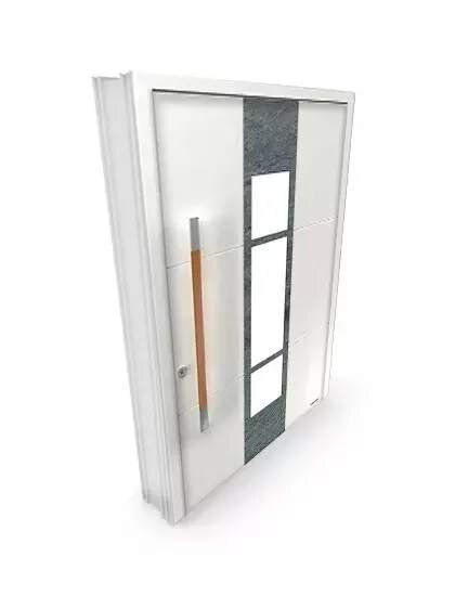 Portes d’entrée à ouvrant monobloc PVC