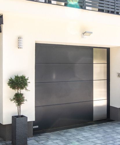 Segmentowe bramy garażowe z panelem grubości 40 mm